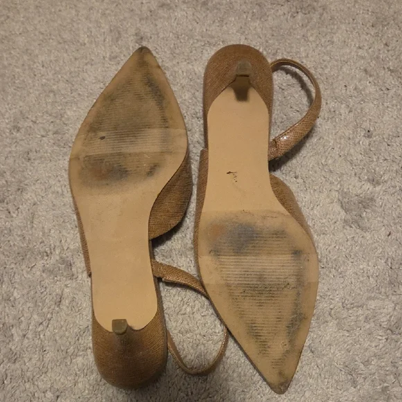 Women's Tan Slingback Shoes - Picture 3 of 3